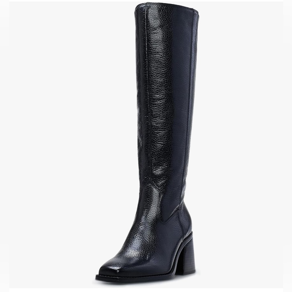 Vince Camuto Women's Sangeti Stacked Heel Knee High Boot Fashion - Size 9